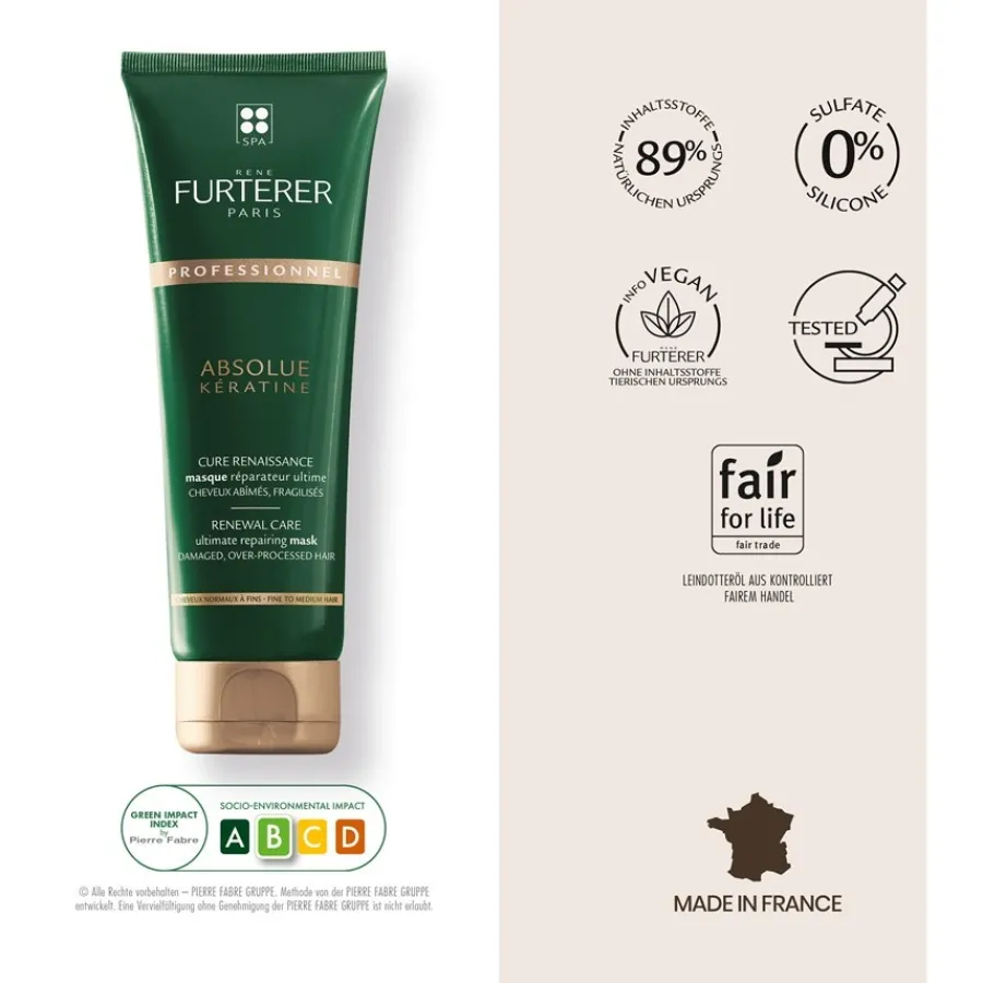 Renu00E9 Furterer Absolue Kératine Aufbauende Haarmaske von René Furterer
