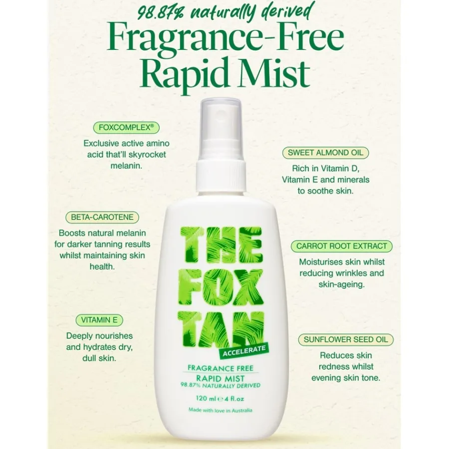 THE FOX TAN Accelerators Fragrance Free Rapid Tanning Mist von Best