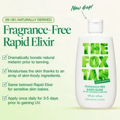 THE FOX TAN Accelerators Fragrance Free Rapid Tanning Elixir von Sale