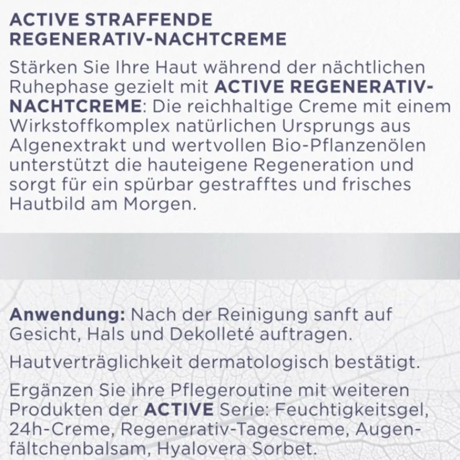Heliotrop Active Regenerativ-Nachtcreme von