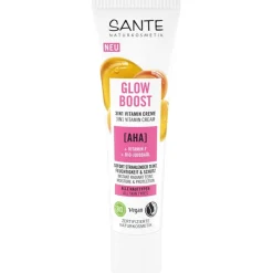 Sante Naturkosmetik AHA, Vitamin F & Bio-Jojobaöl Glow Boost Vitamin Creme Feuchtigkeitspflege von New