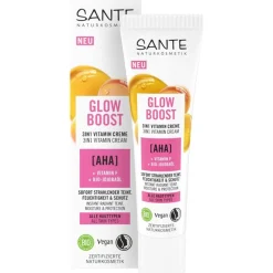 Sante Naturkosmetik AHA, Vitamin F & Bio-Jojobaöl Glow Boost Vitamin Creme Feuchtigkeitspflege von New