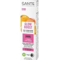 Sante Naturkosmetik AHA, Vitamin F & Bio-Jojobaöl Glow Boost Vitamin Creme Feuchtigkeitspflege von New