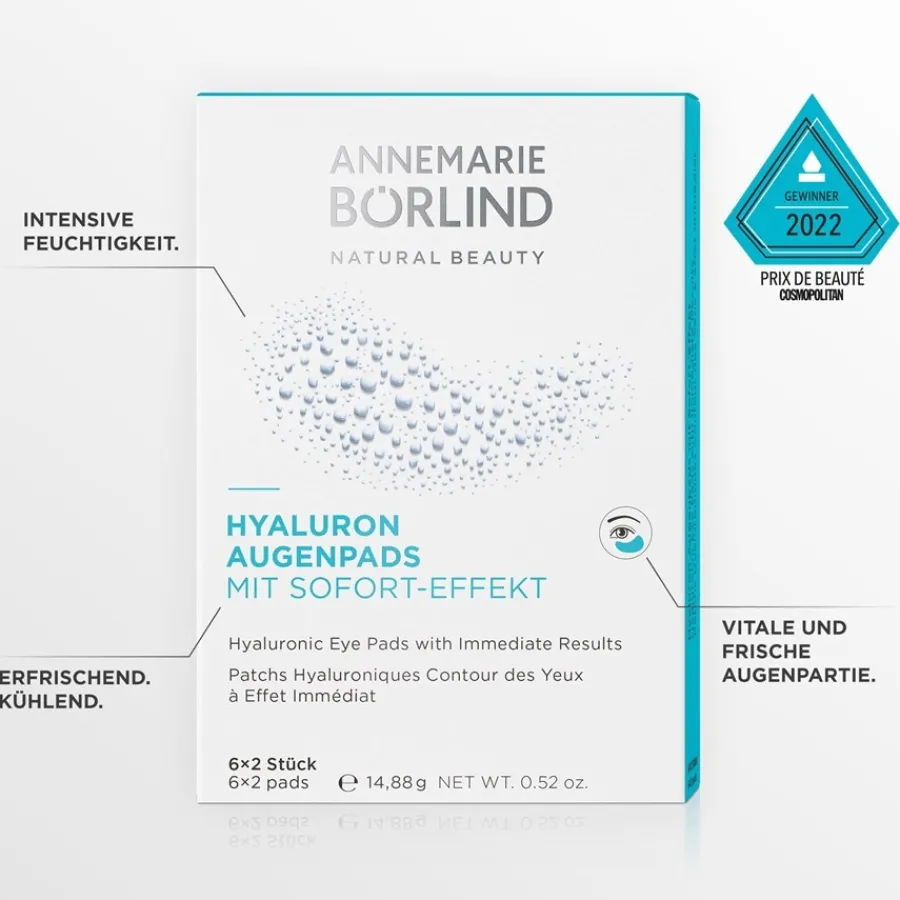 ANNEMARIE Bu00D6RLIND AUGE & LIPPE Hyaluron Augenpads mit Sofort-Effekt von ANNEMARIE BÖRLIND Discount