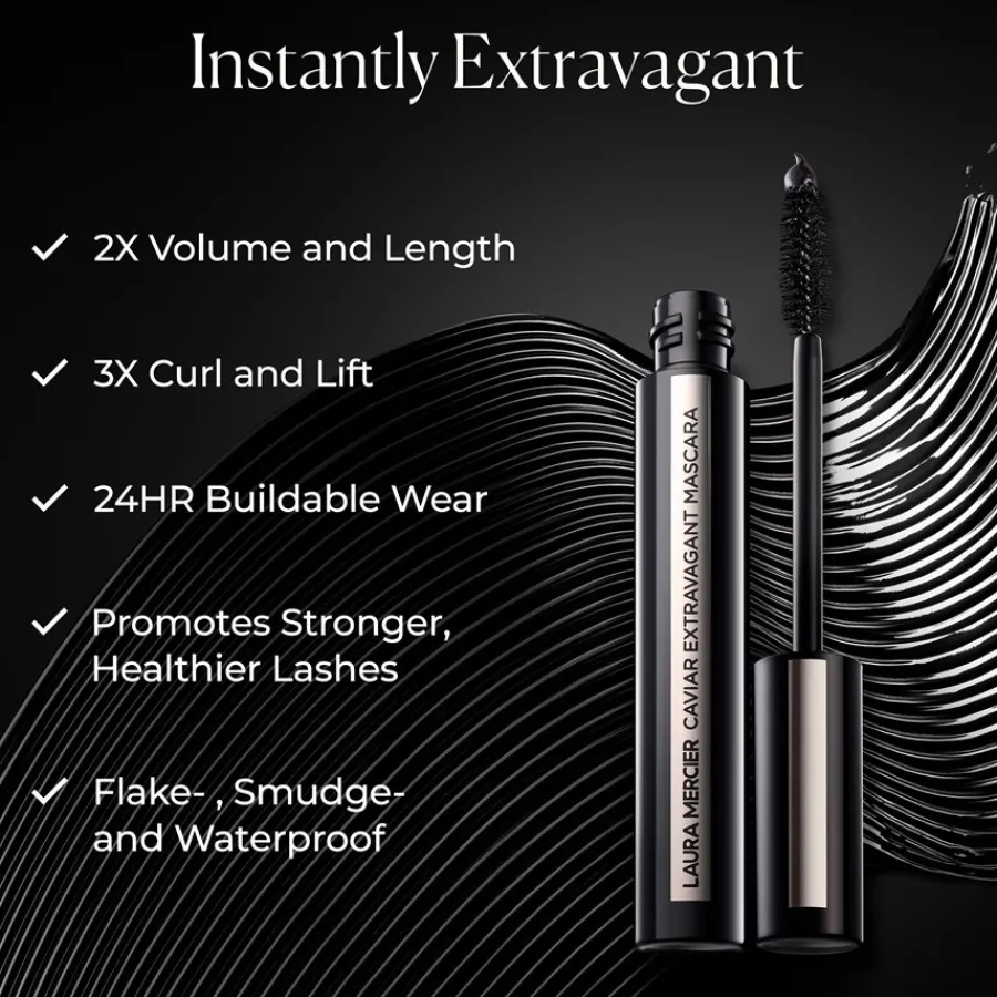 Laura Mercier Augenbrauen Caviar Extravagant Mascara von Black Best