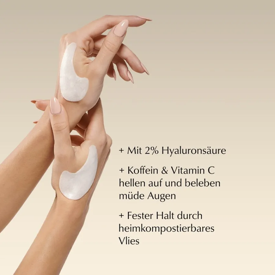 Hej Organic Augenpflege Augenpads Koffein und Vitamin C von Hot