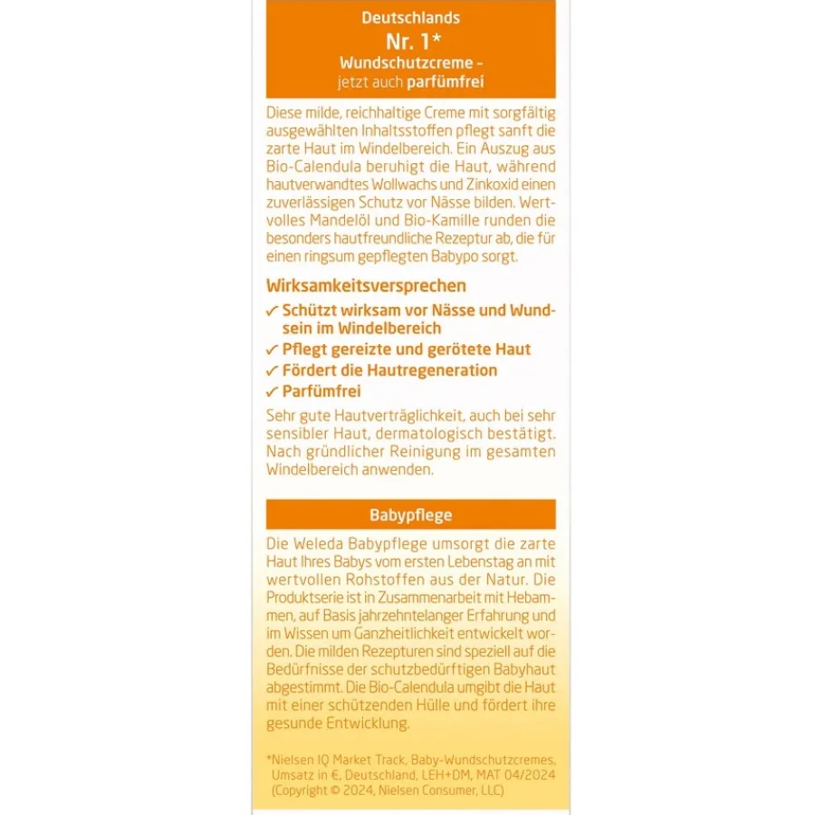 Weleda Babys & Kids Wundschutzcreme parfümfrei Calendula Für normale und sensible Babyhaut von New