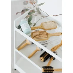 Olivia Garden Bamboo Touch Entwirrungsbürste aus Bambus mit genoppten Nylonborsten von