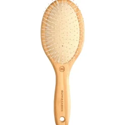 Olivia Garden Bamboo Touch Ovale Entwirrungsbürste aus Bambus mit genoppten Nylonborsten von New