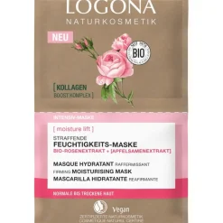 Logona Bio-Rosenextrakt & Apfelsamenextrakt Moisture Lift Straffende Feuchtigkeits-Maske Anti-Aging Pflege von