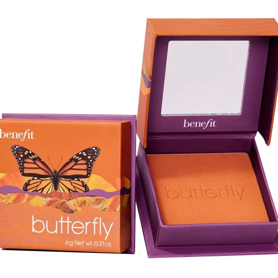 Benefit Blush Butterfly Rouge Orange mit Goldschimmer von Clearance