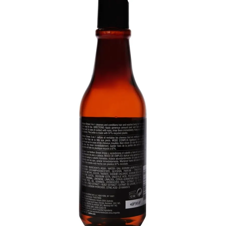 Redken Brews 3-in-1 Shampoo, Conditioner and Body Wash von