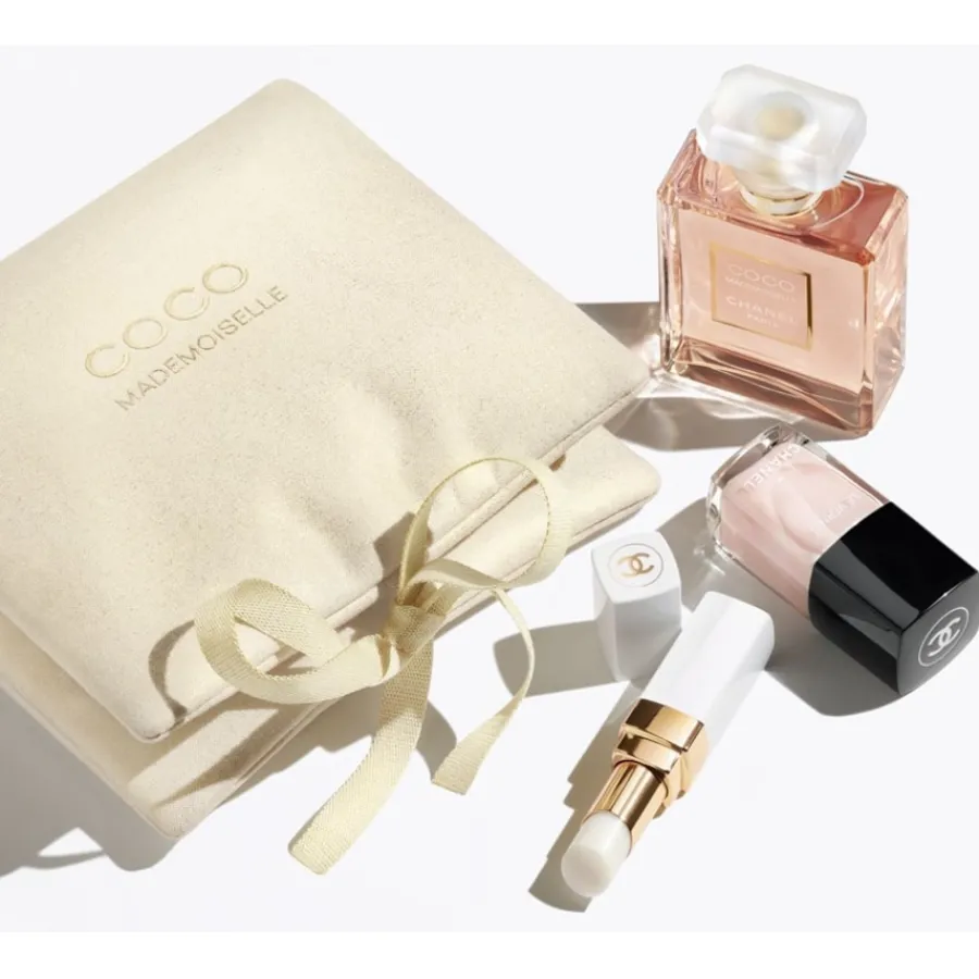CHANEL COCO MADEMOISELLE COCO MADEMOISELLE SET Das Set für einen natürlichen Look: Eau de Parfum 50 ml, Rouge Coco Baume Dreamy White, Le Vernis Ballerina von