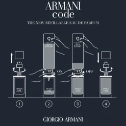 Armani Code Homme Eau de Parfum Spray - nachfüllbar von