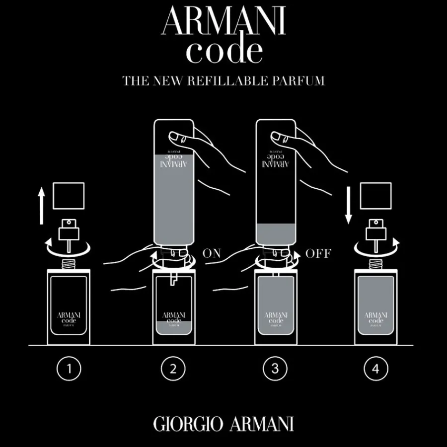Armani Code Homme Parfum - nachfüllbar von