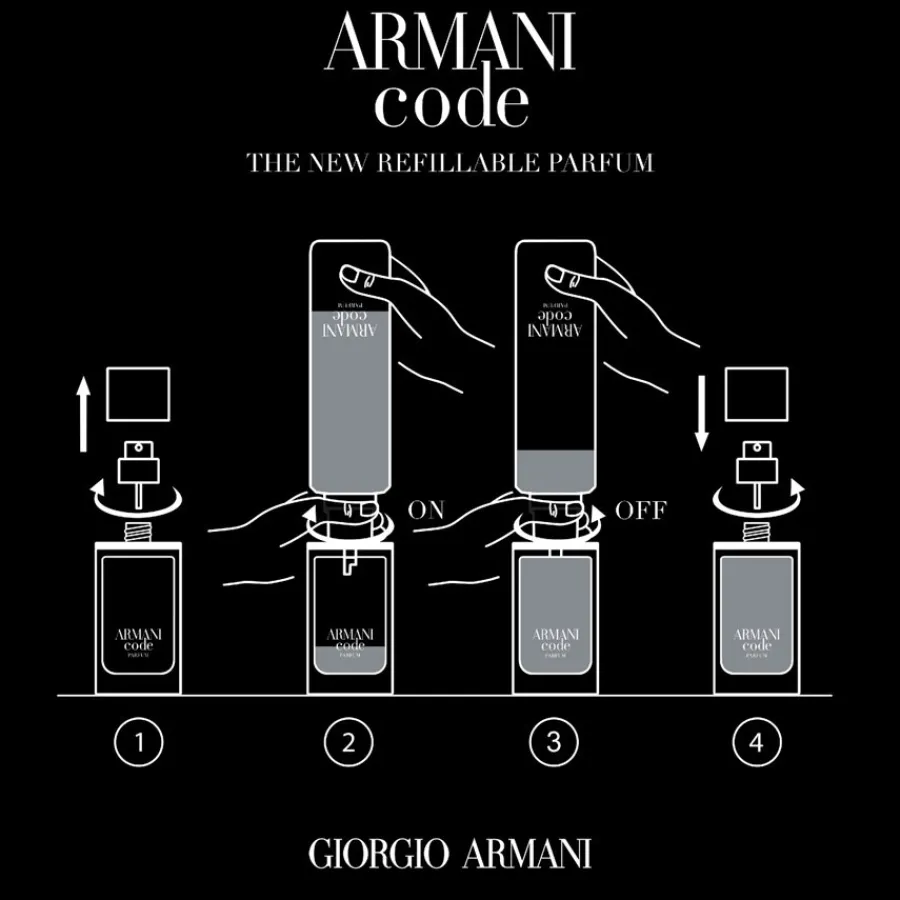 Armani Code Homme Parfum - nachfüllbar von