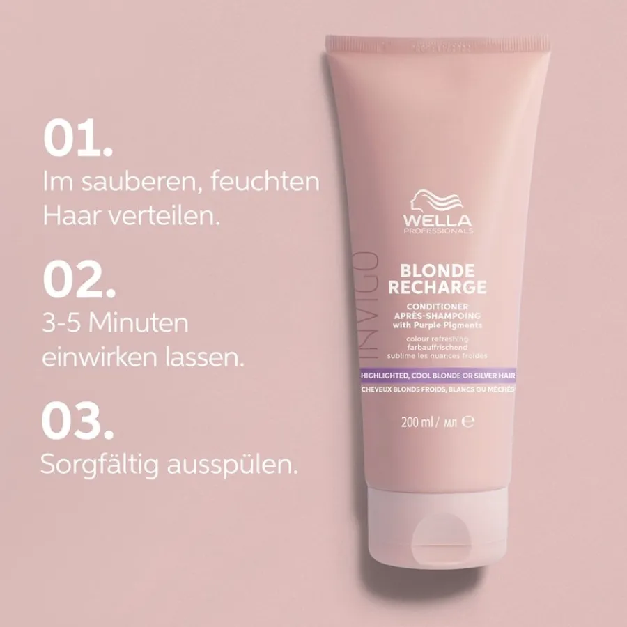 Wella Color Recharge Color Refreshing Conditioner Cool Blonde Blonde Recharge von New