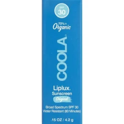 Coola Liplux Sunscreen Organic Lip Balm SPF30 Classic Discount