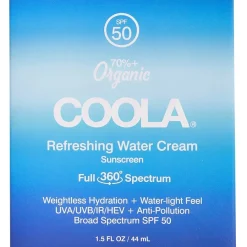 Coola Refreshing Water Cream SPF 50 Sunscreen Hot