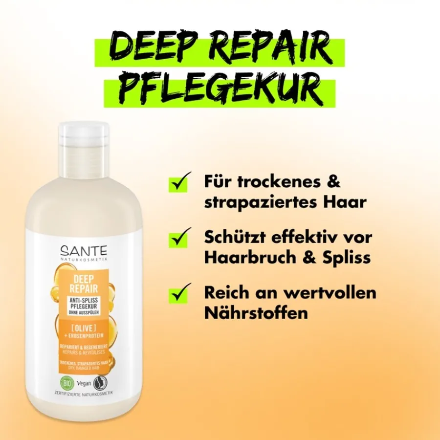 Sante Naturkosmetik Deep Repair Anti-Spliss Pflegekur von