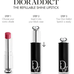 DIOR Addict Refill Refill für den Lippenstift mit Glanz-Finish – Intensive Farbe – 90 % Inhaltsstoffe natürlichen Ursprungs