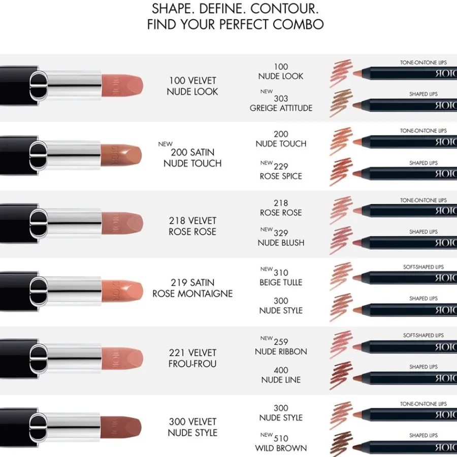DIOR Rouge Contour Langanhaltender Lippenkontourstift