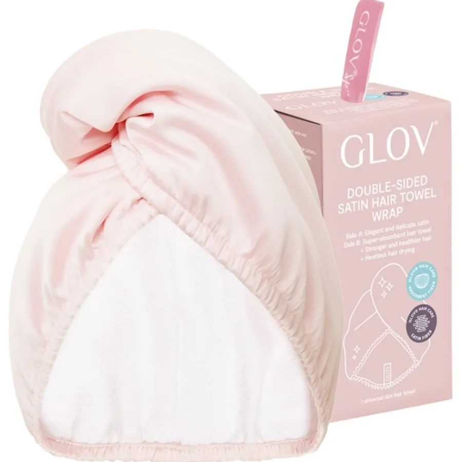 GLOV Doppelseitiger Satin-Mikrofaser Haarturban Hair Wrap Satin von