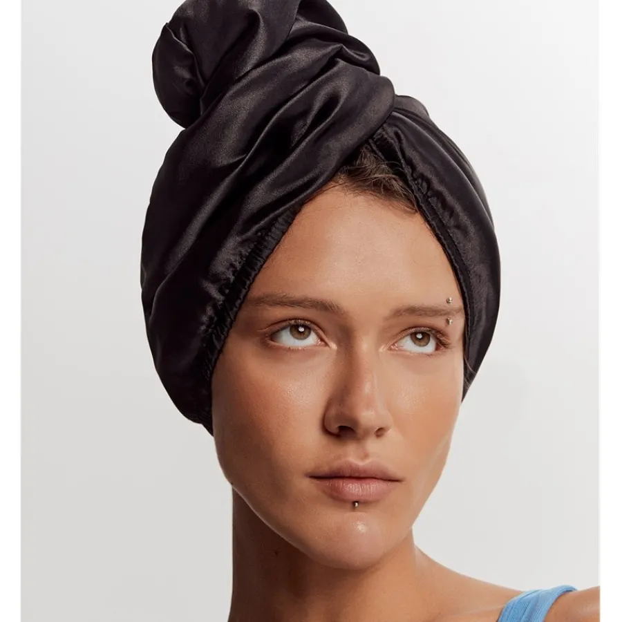 GLOV Doppelseitiger Satin-Mikrofaser Haarturban Hair Wrap Satin von