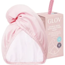 GLOV Doppelseitiger Satin-Mikrofaser Haarturban Hair Wrap Satin von