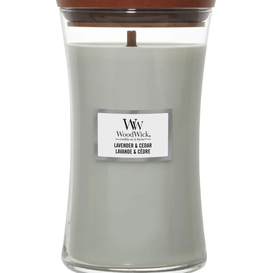 WoodWick Duftkerzen Lavender + Cedar von Hot