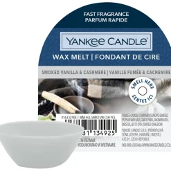 Yankee Candle Duftwachs Smoked Vanilla + Cashmere Grey von New