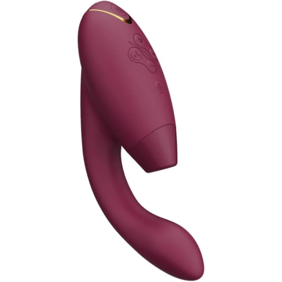Womanizer Duo 2 Luxuriöser Dual Stimulator Mit Pleasure Air Technologie Für Die Klitoris Und Vibration Für Den G-Punkt Boradeaux von