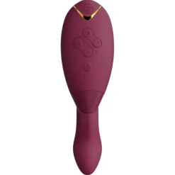 Womanizer Duo 2 Luxuriöser Dual Stimulator Mit Pleasure Air Technologie Für Die Klitoris Und Vibration Für Den G-Punkt Boradeaux von