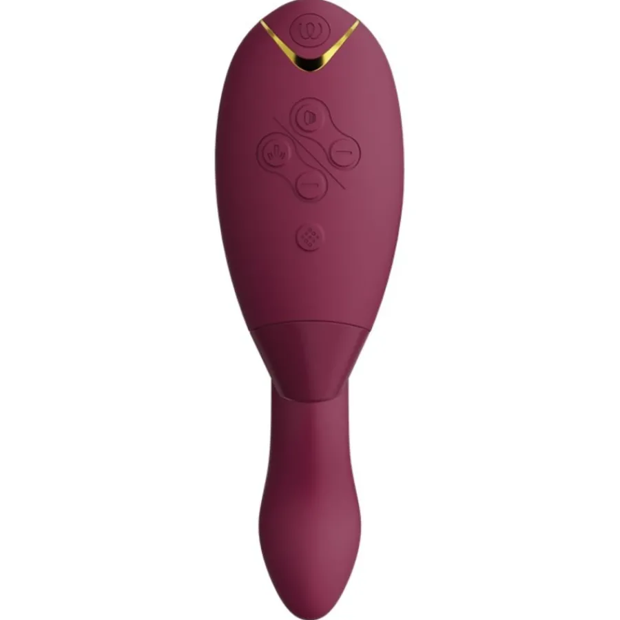 Womanizer Duo 2 Luxuriöser Dual Stimulator Mit Pleasure Air Technologie Für Die Klitoris Und Vibration Für Den G-Punkt Boradeaux von