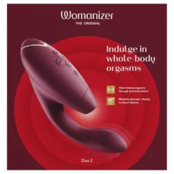 Womanizer Duo 2 Luxuriöser Dual Stimulator Mit Pleasure Air Technologie Für Die Klitoris Und Vibration Für Den G-Punkt Boradeaux von