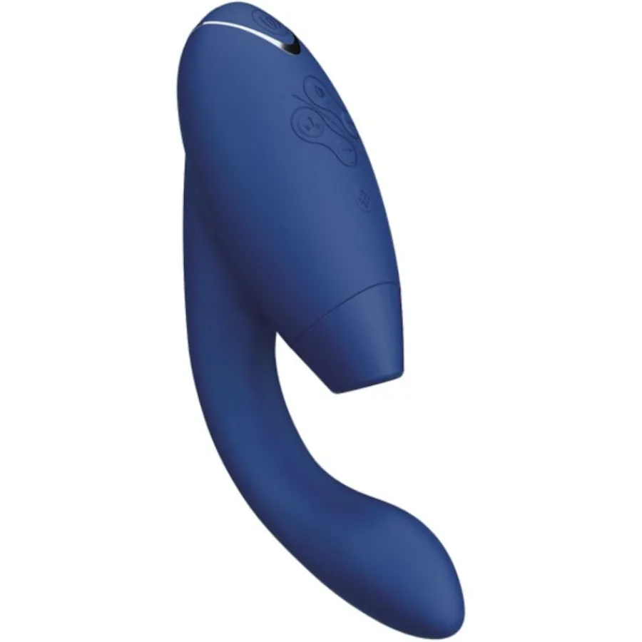 Womanizer Duo 2 Luxuriöser Dual Stimulator Mit Pleasure Air Technologie Für Die Klitoris Und Vibration Für Den G-Punkt Blueberry von