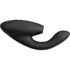 Womanizer Duo 2 Luxuriöser Dual Stimulator Mit Pleasure Air Technologie Für Die Klitoris Und Vibration für den G-Punkt Black von