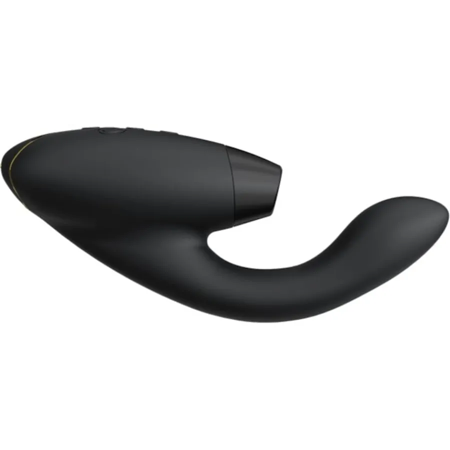 Womanizer Duo 2 Luxuriöser Dual Stimulator Mit Pleasure Air Technologie Für Die Klitoris Und Vibration für den G-Punkt Black von