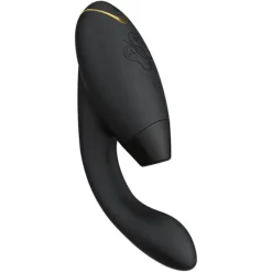 Womanizer Duo 2 Luxuriöser Dual Stimulator Mit Pleasure Air Technologie Für Die Klitoris Und Vibration für den G-Punkt Black von