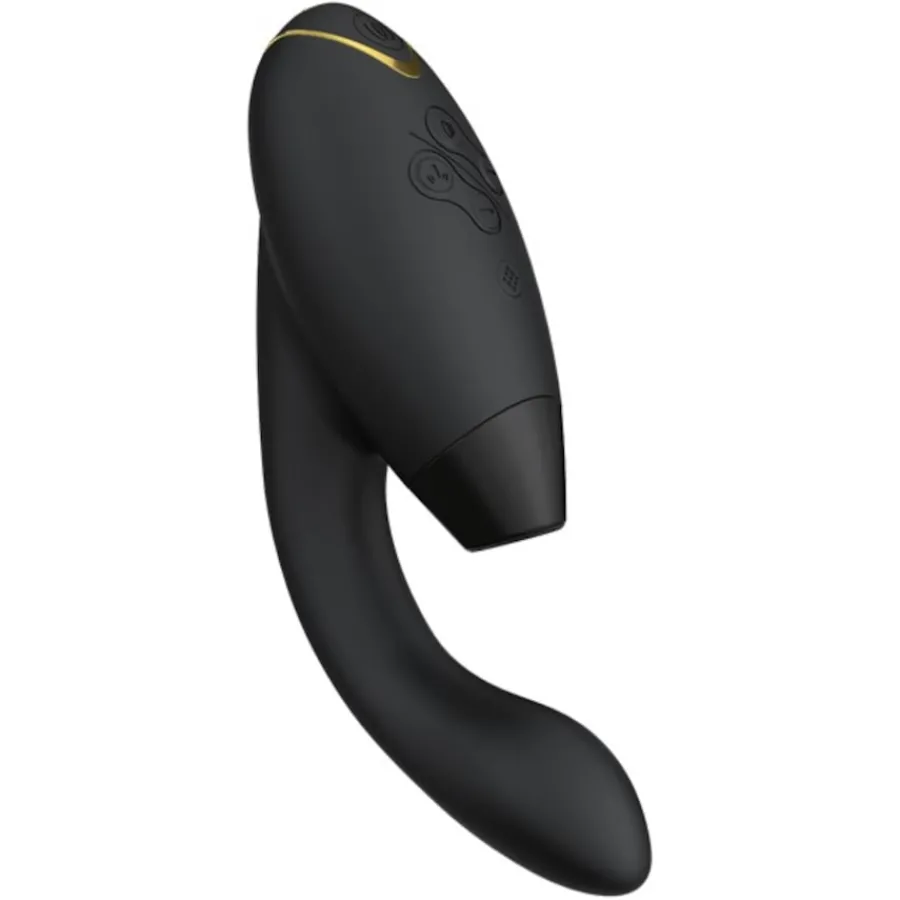 Womanizer Duo 2 Luxuriöser Dual Stimulator Mit Pleasure Air Technologie Für Die Klitoris Und Vibration für den G-Punkt Black von
