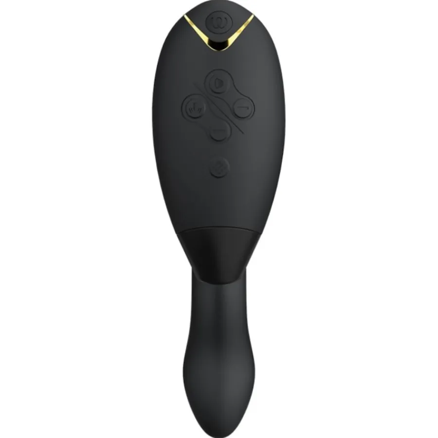 Womanizer Duo 2 Luxuriöser Dual Stimulator Mit Pleasure Air Technologie Für Die Klitoris Und Vibration für den G-Punkt Black von