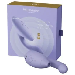 Womanizer Duo 2 Luxuriöser Dual Stimulator Mit Pleasure Air Technologie Für Die Klitoris Und Vibration Für Den G-Punkt Lilac von