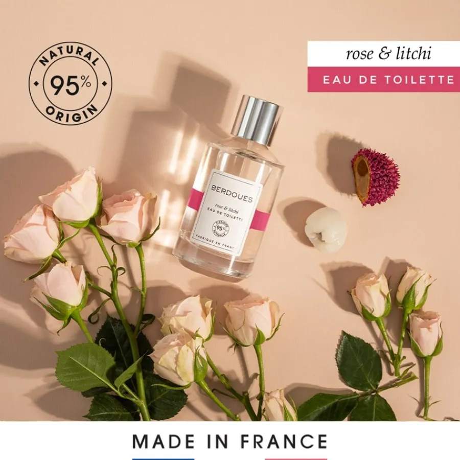 Berdoues Eau de Toilette 95% Organics Rose & Litchi von Discount