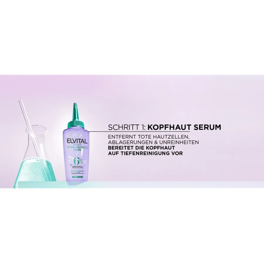 Lu2019Oru00E9al Paris Elvital Hydra Hyaluronic Pure 72H Entfettendes Shampoo von L’Oréal Paris