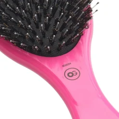 Olivia Garden Expert Care Oval Paddelbürste 16-reihig, Pink Mit Wildschwein-/Nylonborsten von Hot