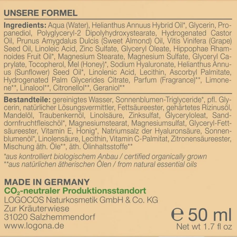 Logona Extra Straffend Festigende Tagescreme von