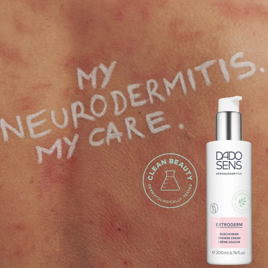 DADO SENS EXTRODERM DUSCHCREME - bei trockener Haut und Neurodermitis von Discount