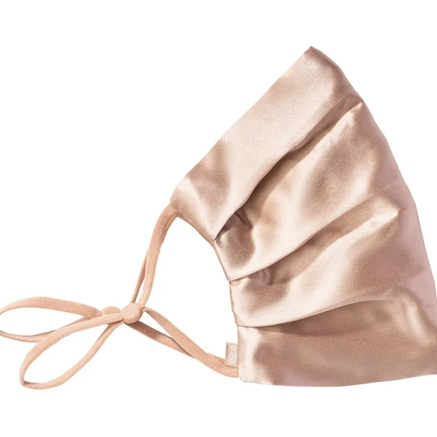 slip Face Coverings Pure Silk Face Cover Rose Gold von Clearance
