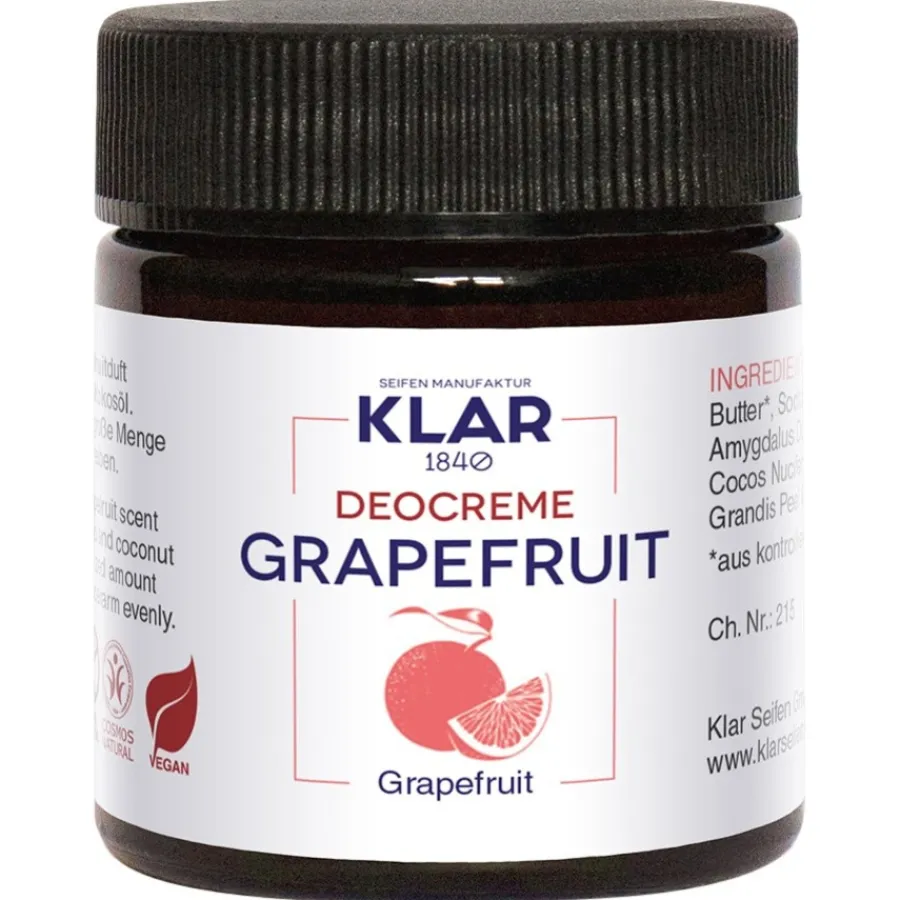 Klar Seifen Feste Deocreme Grapefruit von