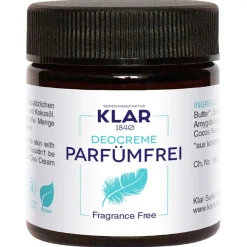 Klar Seifen Feste Deocreme Parfümfrei von Outlet